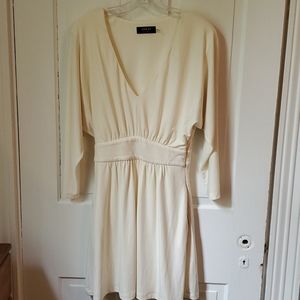 Cream cocktail dress